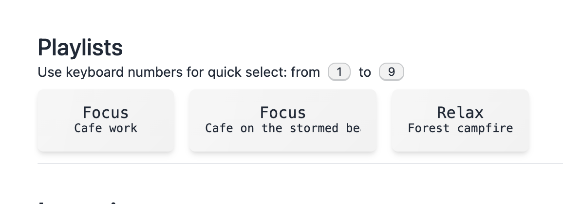 Presets Screenshot